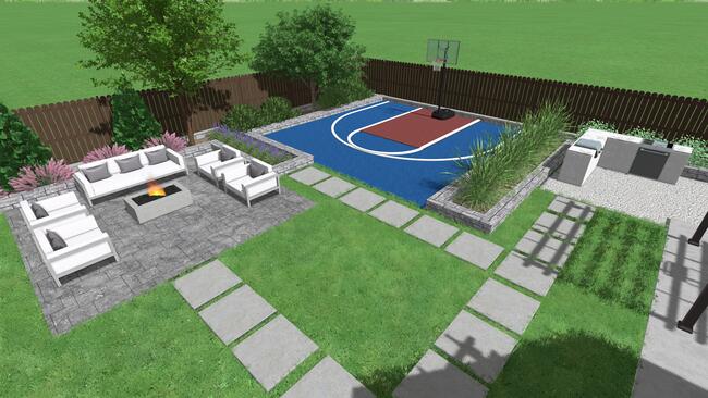 Beautiful backyard design